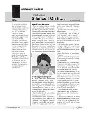 Silence! On lit!