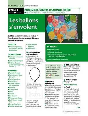 Les ballons s'envolent