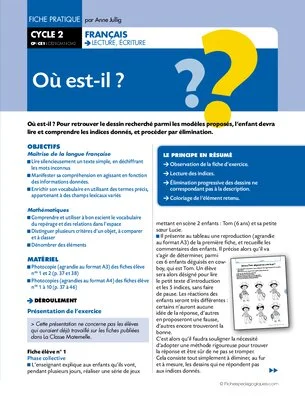 Jeux d'observation et de lecture / Cycle 2