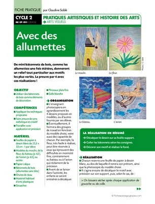 Avec des allumettes