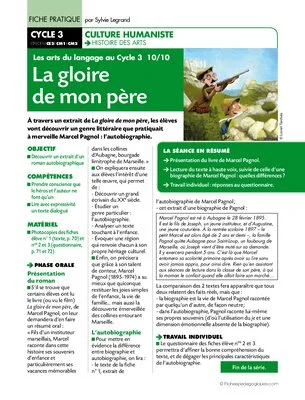 Les arts du langage (10) / La gloire de mon père