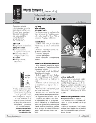 Trafics en Afrique (6) / La mission