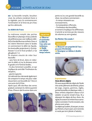 Activités autour de l'eau