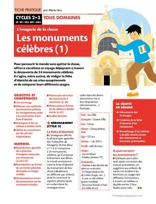 Les monuments célèbres (1) (Imagerie)