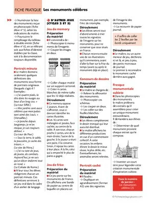 Les monuments célèbres (1) (Imagerie)