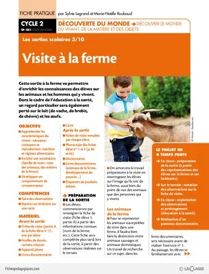 Sorties scolaires (3) / Visite à la ferme