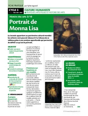 Histoire des arts (3) / Portrait de Mona Lisa