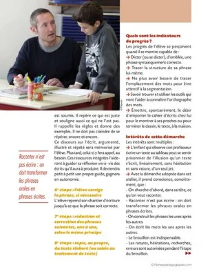 Aide personnalisée: des outils pour la production d'écrit