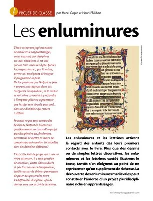 Projet de classe : les enluminures