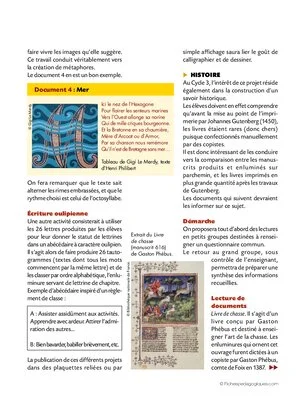 Projet de classe : les enluminures