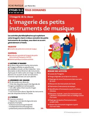 Les petits instruments de musique (Imagerie)