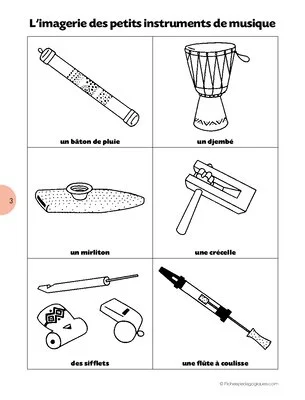 Les petits instruments de musique (Imagerie)