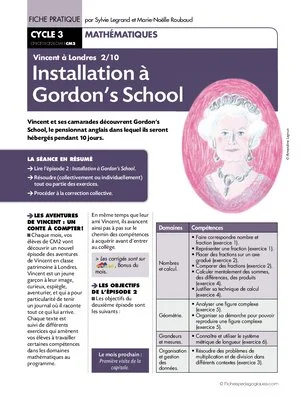 Vincent à Londres (2) / Installation à Gordon's School