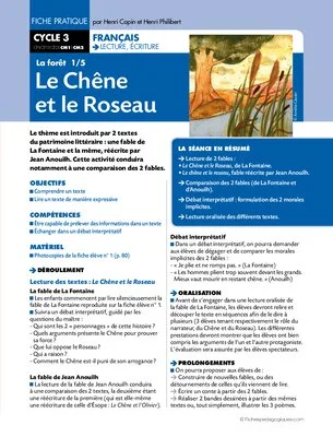 La forêt (1) / Le Chêne et le Roseau