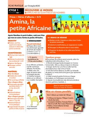 Frises Héros d'album (2) / Amina la petite africaine