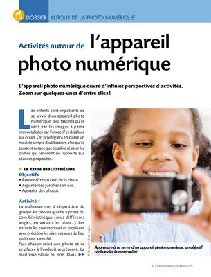 Activités autour de l'appareil photo numérique