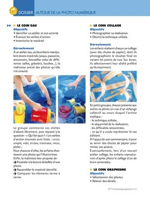 Activités autour de l'appareil photo numérique