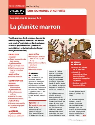 Les planètes de couleur (1) / La planète marron