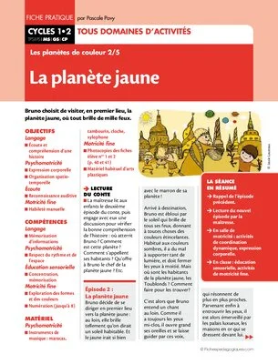 Les planètes de couleur (2) / La planète jaune
