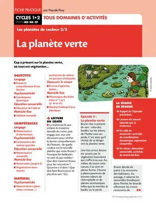 Les planètes de couleur (3) / La planète verte