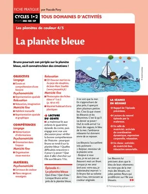 Les planètes de couleur (4) / La planète bleue