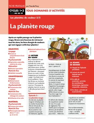 Les planètes de couleur (5) / La planète rouge
