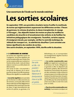 Loi / Les sorties scolaires