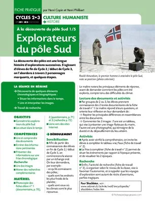 A la découverte du pôle Sud (1) / Explorateurs du pôle Sud