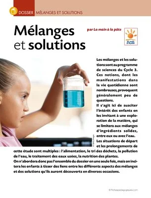 Mélanges et solutions (dossier)