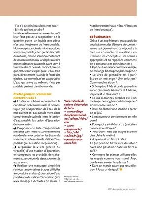 Mélanges et solutions (dossier)
