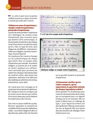 Mélanges et solutions (dossier)