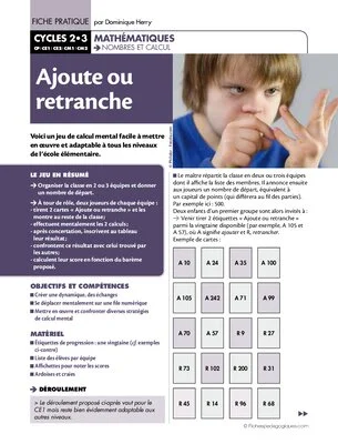 Ajoute ou retranche