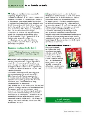 L'Europe en chansons (4) / L'Italie