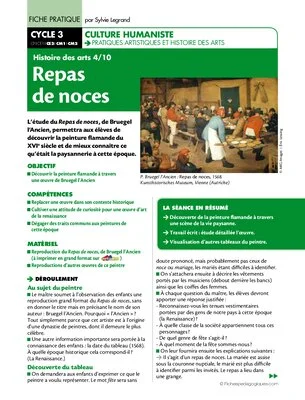 Histoire des arts (4) / Repas de noces