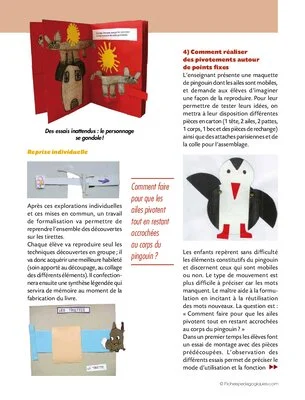 Projet de classe cycle 2 : fabriquer un livre animé dès le CP
