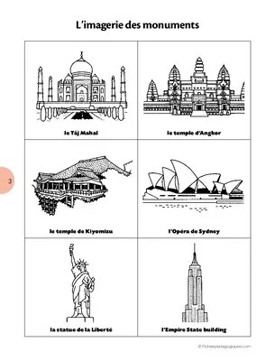 Les monuments célèbres (2) (Imagerie)