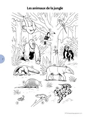 Mots croisés des animaux
