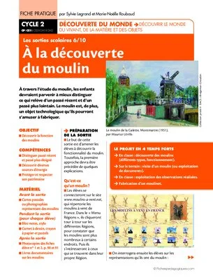 Sorties scolaires (6) / A la découverte du moulin