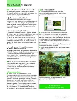 Histoire des arts (6) / Le déjeuner