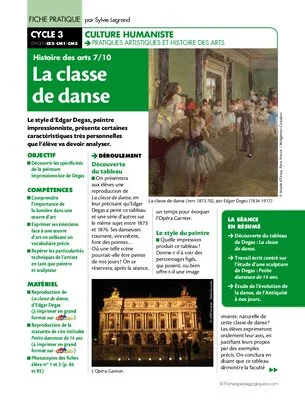 Histoire des arts (7) / La classe de danse