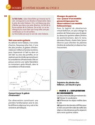 Le système solaire au Cycle 3