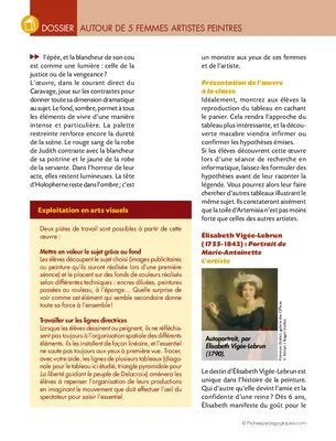 Histoire des arts / Autour de 5 femmes peintres