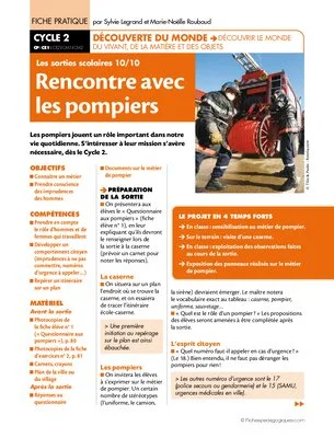 Sorties scolaires (10) / Rencontre avec les pompiers