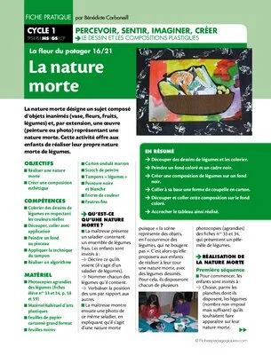 La fleur du potager (16) / La nature morte