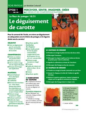 La fleur du potager (18) / Le déguisement de carotte