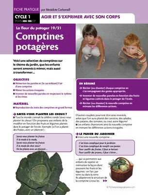 La fleur du potager (19) / Comptines potagères