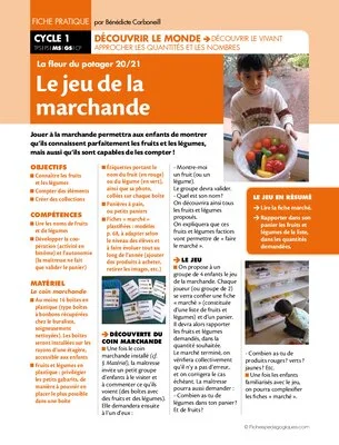 La fleur du potager (20) / Le jeu de la marchande