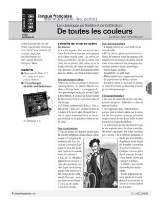 De toutes les couleurs (Théâtre)