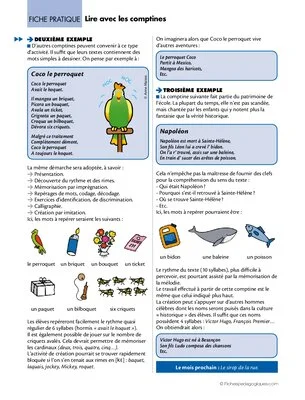 Lire en maternelle (7) : Lire avec les comptines