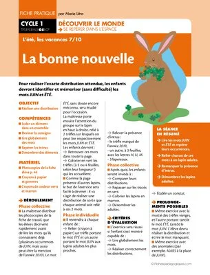 L'été, les vacances (7) / La bonne nouvelle